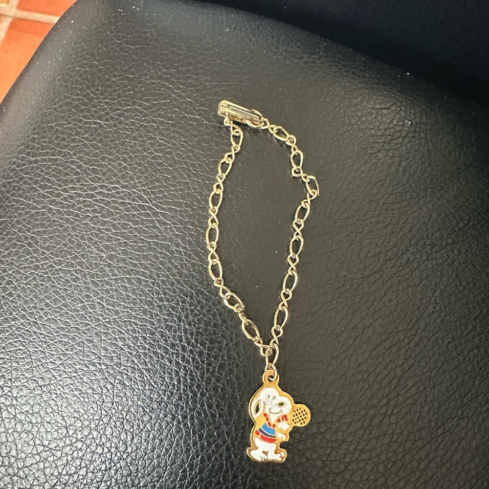 Vintage Tennis Snoopy bracelet